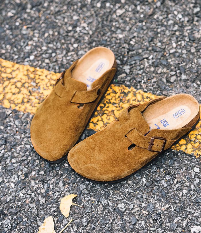 �ӥ륱�󥷥�ȥå� �ܥ��ȥ� BIRKENSTOCK BOSTON 1027110 �ߥ� �������� �쥮��顼 �����å�������� ��� ������� �����å� ��ǥ����� ����åݥ� �����ȥɥ� ������ �롼�ॷ�塼�� �ɥ����� ���� ������