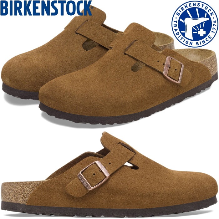 �ӥ륱�󥷥�ȥå� �ܥ��ȥ� BIRKENSTOCK BOSTON 1027110 �ߥ� �������� �쥮��顼 �����å�������� ��� ������� �����å� ��ǥ����� ����åݥ� �����ȥɥ� ������ �롼�ॷ�塼�� �ɥ����� ���� ������