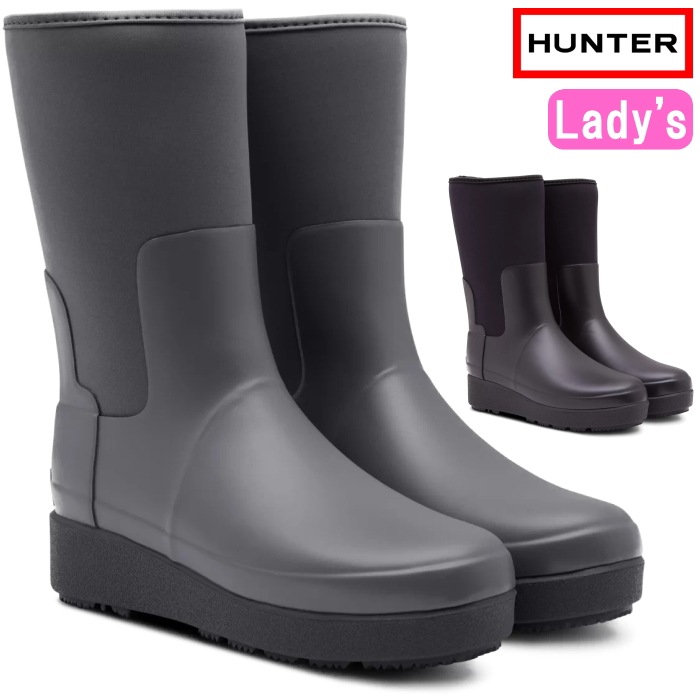 �ϥ󥿡� �쥤��֡��� ���硼�� ��ǥ����� WFS2061NRE HUNTER ���������� Womens Refined Neoprene Creeper Chelsea Short Boots ��ե������ ���꡼�ѡ� 