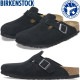 �ӥ륱�󥷥�ȥå� �ܥ��ȥ� BIRKENSTOCK BOSTON 1027142 �֥�å� �������� �쥮��顼 �����å�������� ��� ������� �����å� ��ǥ����� ����åݥ� �����ȥɥ� ������ �롼�ॷ�塼�� �ɥ����� ���� ������