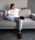 �ӥ륱�󥷥�ȥå� ���ॹ�ƥ���� BIRKENSTOCK AMSTERDAM 1030165 ���󥹥饵���� �쥮��顼 �����å�������� ��� ������� �����å� ��ǥ����� �����ȥɥ� �롼�ॷ�塼�� �ɥ����� ������