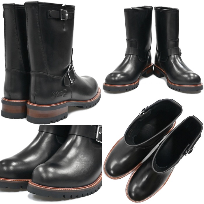Schott ENGINEER BOOTS ����å� ���󥸥˥��֡��� S28001 �֥�å� ����֡��� ��� �ܳ� ���󥸥˥� �֡��� �쥶�� ��󥺥֡��� �Х������֡��� �ߥ꥿�꡼�֡��� �쥶���֡��� �Х����� ���ᥫ�� �����ȥɥ� ������