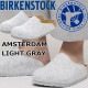 �ӥ륱�󥷥�ȥå� ���ॹ�ƥ���� BIRKENSTOCK AMSTERDAM 1030228 �饤�ȥ��쥤 �쥮��顼 �����å�������� ��� ������� �����å� ��ǥ����� �����ȥɥ� �롼�ॷ�塼�� �ɥ����� ������