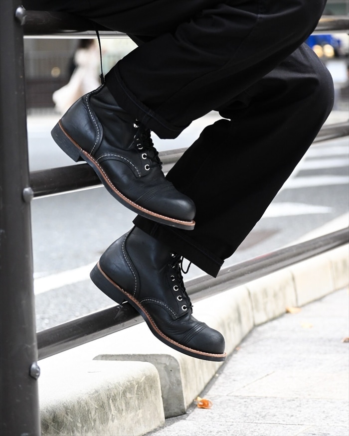 ��åɥ����� ���������󥸥㡼 ������ RED WING 8084 IRON RANGER IRON RANGE Black "Harness" �֥�å� �ϡ��ͥ� ���������� �֡��� ��� �ܳ� ����֡��� �졼�����åץ֡��� �졼�����å� �����ȥɥ� ������ ���� ����ꥫ��