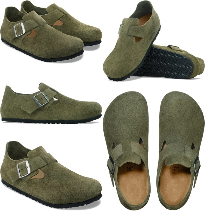 �ӥ륱�󥷥�ȥå� ����ɥ� BIRKENSTOCK LONDON 1030797 ������ �쥮��顼 �����å�������� ��� ������� �����å� ��ǥ����� ����åݥ� �����ȥɥ� �롼�ॷ�塼�� �ݥ�ȥ����� ������