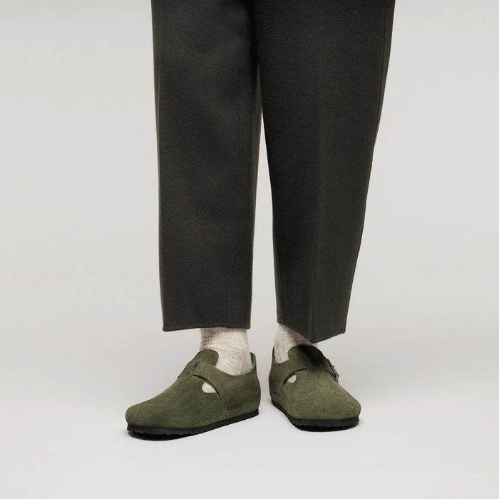 �ӥ륱�󥷥�ȥå� ����ɥ� BIRKENSTOCK LONDON 1030797 ������ �쥮��顼 �����å�������� ��� ������� �����å� ��ǥ����� ����åݥ� �����ȥɥ� �롼�ॷ�塼�� �ݥ�ȥ����� ������