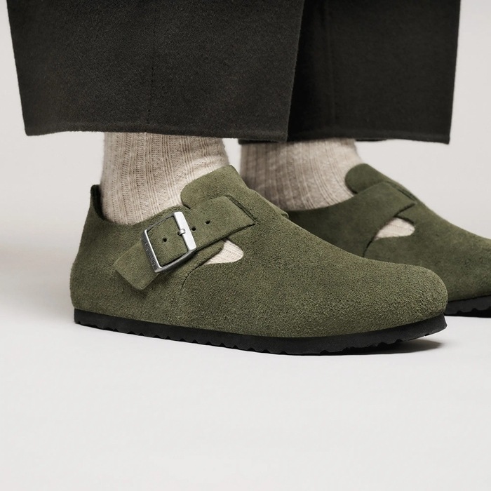 �ӥ륱�󥷥�ȥå� ����ɥ� BIRKENSTOCK LONDON 1030797 ������ �쥮��顼 �����å�������� ��� ������� �����å� ��ǥ����� ����åݥ� �����ȥɥ� �롼�ॷ�塼�� �ݥ�ȥ����� ������