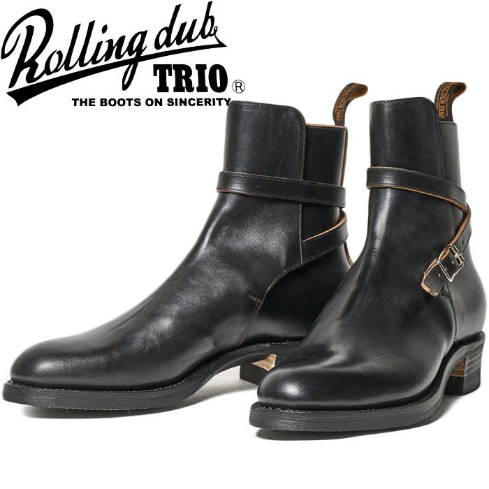 �����ͽ��� ROLLING DUB TRIO GRIFFIN JODHPUR ������󥰥��֥ȥꥪ ����ե��� ����ɥե��� HORSEBUTT BLACK �ۡ����Хåȥ֥�å� ����ɥե����֡��� ����åѡ��֡��� �쥶�� �֡��� ��� �ܳ� ����֡��� ������ �ۡ����쥶�� �����ȥɥ� ������