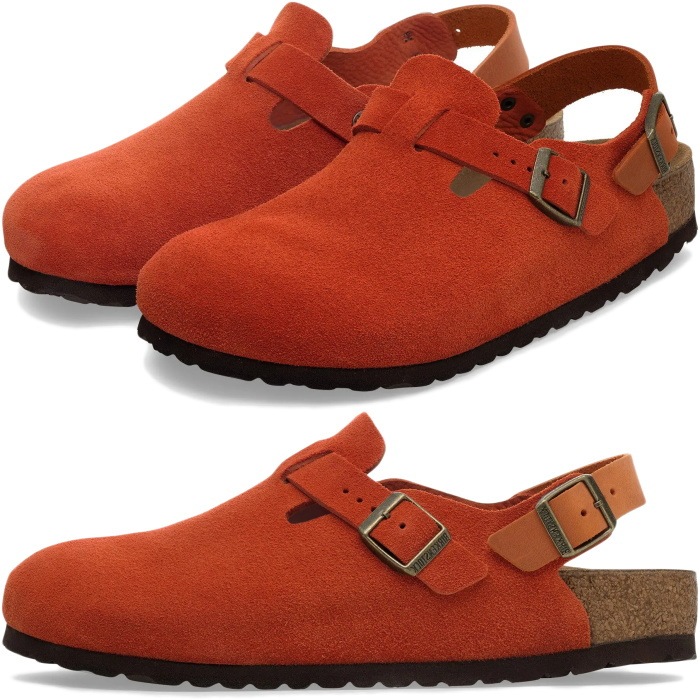 �ӥ륱�󥷥�ȥå� �ȥ��� BIRKENSTOCK TOKIO 1030856 �饹�ȥ֥饦�� �쥮��顼 �����å�������� ��� ������� �����å� ��ǥ����� ����åݥ� �����ȥɥ� �롼�ॷ�塼�� �ɥ����� ������