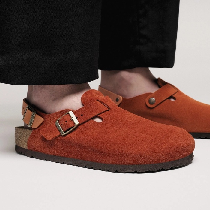 �ӥ륱�󥷥�ȥå� �ȥ��� BIRKENSTOCK TOKIO 1030856 �饹�ȥ֥饦�� �쥮��顼 �����å�������� ��� ������� �����å� ��ǥ����� ����åݥ� �����ȥɥ� �롼�ॷ�塼�� �ɥ����� ������