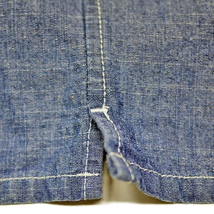������&������ ����� ��� Ĺµ Vin&Age TYPE VSL11 CHAMBRAY SHIRT �����֥졼 Ĺµ����� �������� �������������� ��󥺥���� Ĺµ�����֥졼����� ���ᥫ�� �ץ쥼��� ���ե�
