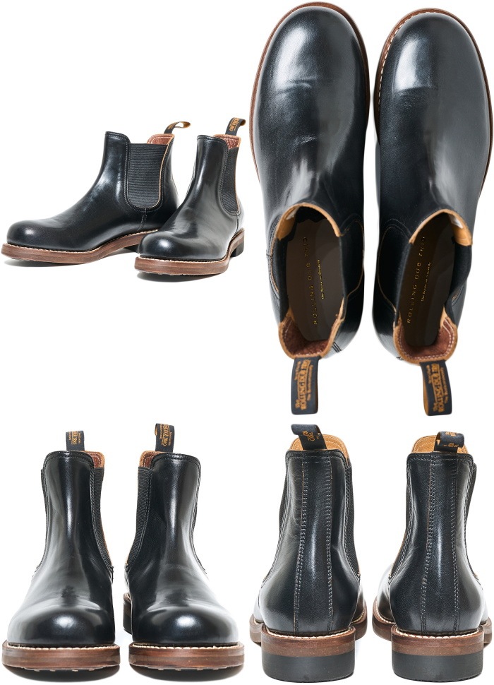 ROLLING DUB TRIO STAN HORSEHIDE BLACK ������󥰥��֥ȥꥪ ������ �ۡ����ϥ��ɥ֥�å� �ۡ����쥶�� �ϳ� ��� �����ɥ����֡��� �����륷���֡��� ����֡��� ��� �֡��� �쥶�� �ܳ� �ץ졼��ȥ� ������ �׷� �����ȥɥ� ������