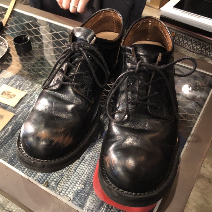 ROLLING DUB TRIO STAN HORSEHIDE BLACK ������󥰥��֥ȥꥪ ������ �ۡ����ϥ��ɥ֥�å� �ۡ����쥶�� �ϳ� ��� �����ɥ����֡��� �����륷���֡��� ����֡��� ��� �֡��� �쥶�� �ܳ� �ץ졼��ȥ� ������ �׷� �����ȥɥ� ������