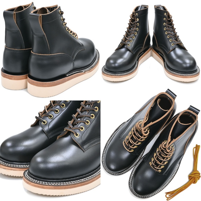 Locking Shoes by FootMonkey ���å��󥰥��塼�� �եåȥ�󥭡� TS-020 �֥�å� PLAIN TOE BOOTS �ץ졼��ȥ��֡��� �졼�����åץ֡��� ����֡��� �ܳ� ��� �֡��� �쥶�� �������֡��� ���