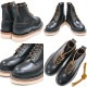 Locking Shoes by FootMonkey ���å��󥰥��塼�� �եåȥ�󥭡� TS-020 �֥�å� PLAIN TOE BOOTS �ץ졼��ȥ��֡��� �졼�����åץ֡��� ����֡��� �ܳ� ��� �֡��� �쥶�� �������֡��� ���