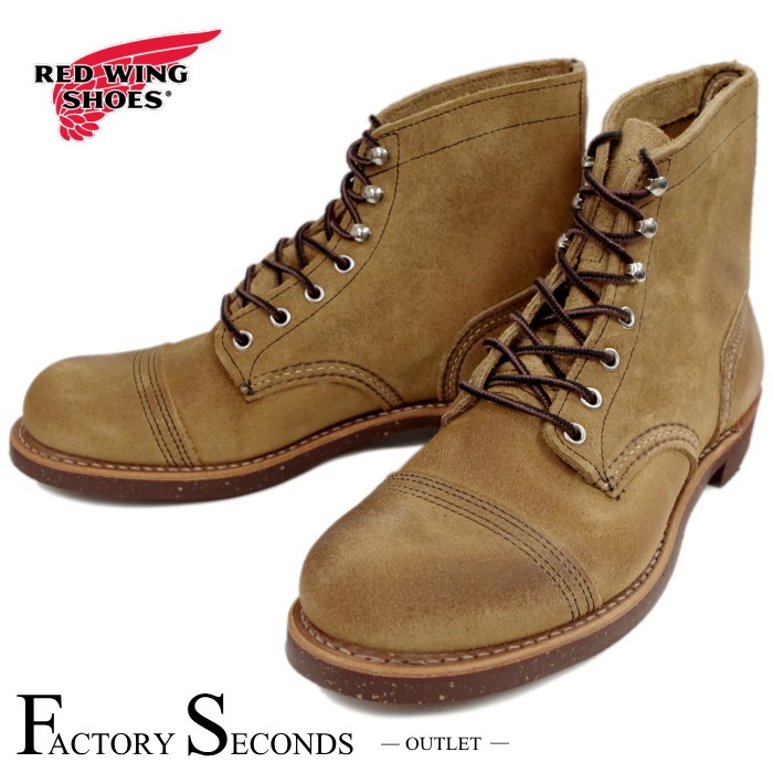 RED WING 8113 【US8.5/26.5cm】 【7727】 【正規アウトレット品】 レッド・ウィング 現物画像 ファクトリーセカンド アイアンレンジ