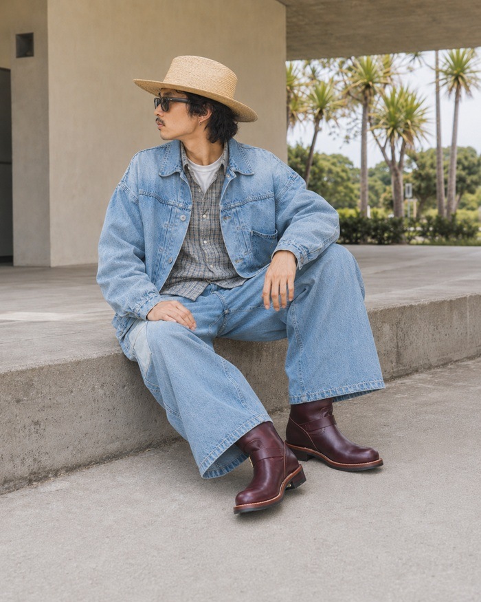 Locking Shoes by FootMonkey ���å��󥰥��塼�� �եåȥ�󥭡� TS-021 �磻�� �����२������ ENGINEER BOOTS ���󥸥˥��֡��� ����֡��� �ܳ� ��� ���󥸥˥� �֡��� �쥶�� ��󥺥֡��� ���