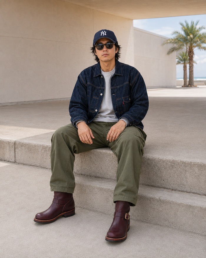 Locking Shoes by FootMonkey ���å��󥰥��塼�� �եåȥ�󥭡� TS-021 �磻�� �����२������ ENGINEER BOOTS ���󥸥˥��֡��� ����֡��� �ܳ� ��� ���󥸥˥� �֡��� �쥶�� ��󥺥֡��� ���