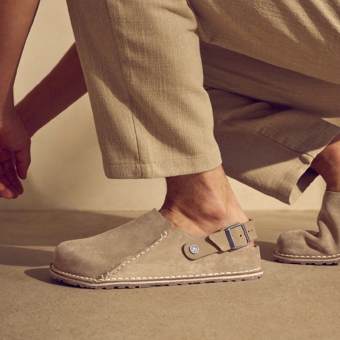 �ӥ륱�󥷥�ȥå� ��ȥ꡼ BIRKENSTOCK LUTRY 1025293 ���졼�ȡ��� �������� �쥮��顼 �����å�������� ��� ������� �����å� ��ǥ����� ����åݥ� �����ȥɥ� �롼�ॷ�塼�� �ݥ�ȥ����� ������