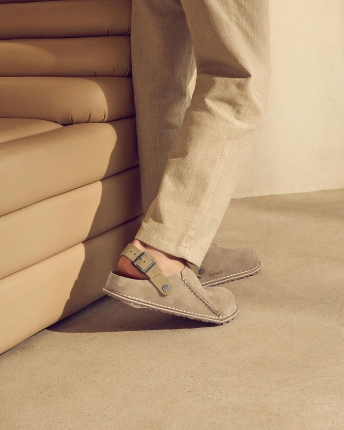 �ӥ륱�󥷥�ȥå� ��ȥ꡼ BIRKENSTOCK LUTRY 1025293 ���졼�ȡ��� �������� �쥮��顼 �����å�������� ��� ������� �����å� ��ǥ����� ����åݥ� �����ȥɥ� �롼�ॷ�塼�� �ݥ�ȥ����� ������