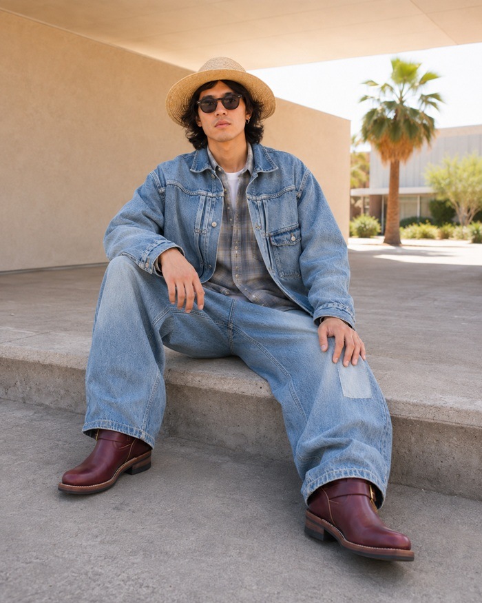 Locking Shoes by FootMonkey ���å��󥰥��塼�� �եåȥ�󥭡� TS-023 �磻�� �����२������ SHORT ENGINEER BOOTS ���硼�ȥ��󥸥˥��֡��� ����֡��� �ܳ� ��� ���󥸥˥� �֡��� �쥶��
