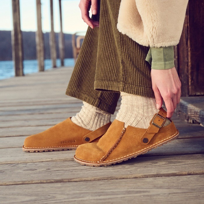 �ӥ륱�󥷥�ȥå� ��ȥ꡼ BIRKENSTOCK LUTRY 1025335 �ߥ� �������� �쥮��顼 �����å�������� ��� ������� �����å� ��ǥ����� ����åݥ� �����ȥɥ� �롼�ॷ�塼�� �ݥ�ȥ����� ������