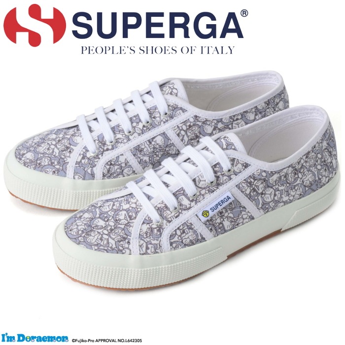 ���ڥ륬 2750-�����ࡦ�ɥ館��� ���ˡ����� ��� ��ǥ����� 3A4138FW SUPERGA 2750-I��m Doraemon ���饷�å� �������å� �����Х����塼�� ���塼�� �����Х� �� ι�� �����奢�� ������桼�� �եåȥ����� men's sneaker �̶� �̳�