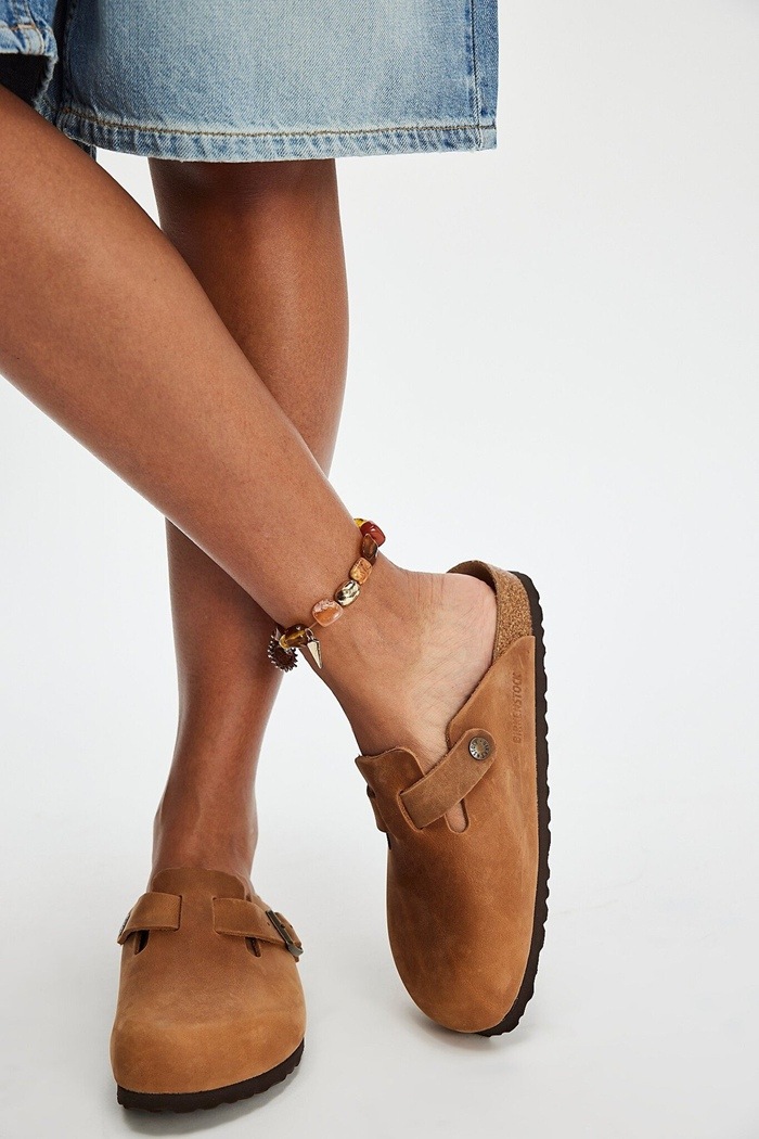 �ӥ륱�󥷥�ȥå� �ܥ��ȥ� BIRKENSTOCK BOSTON 1028179 ���˥�å� �쥮��顼 �����å�������� ��� ������� �����å� ��ǥ����� ����åݥ� �����ȥɥ� �롼�ॷ�塼�� �ɥ����� ������ ����̵�� 12���ޤǤ���������