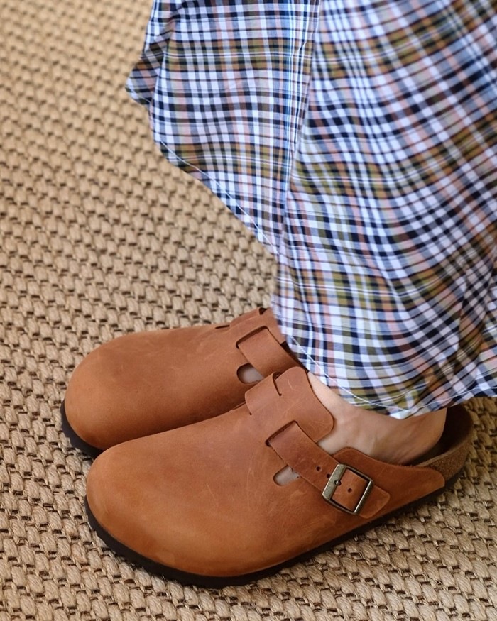 �ӥ륱�󥷥�ȥå� �ܥ��ȥ� BIRKENSTOCK BOSTON 1028179 ���˥�å� �쥮��顼 �����å�������� ��� ������� �����å� ��ǥ����� ����åݥ� �����ȥɥ� �롼�ॷ�塼�� �ɥ����� ������ ����̵�� 12���ޤǤ���������
