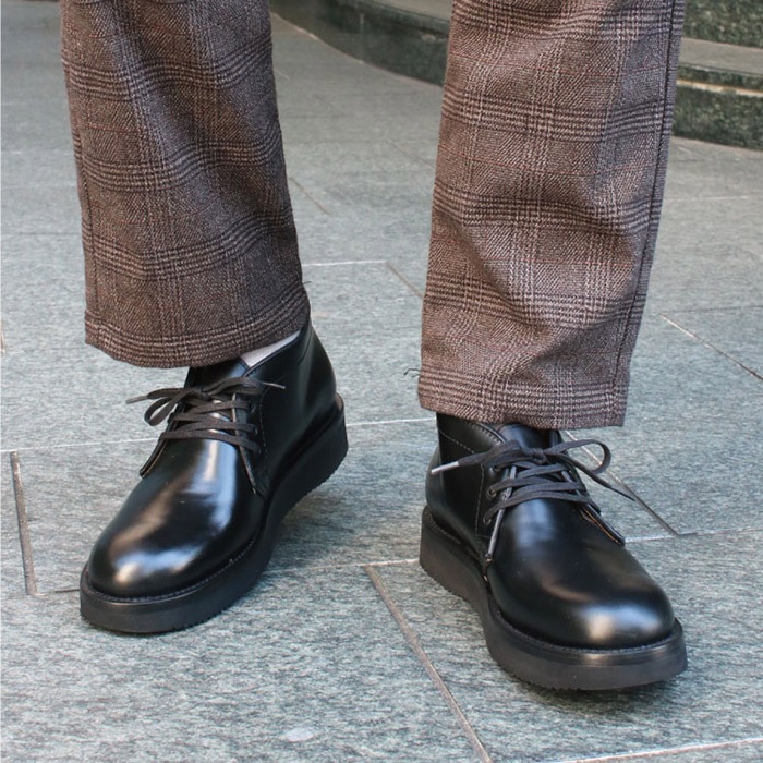 ��SALE��50��OFF�� �ԥ��ȥ�� ���ե���������å� PISTOLERO OFFICER CHUKKA 118-01 �֥�å� ����å��֡��� ��� �ܳ� �֡��� ����֡��� ����å����֡��� �졼�����åץ֡��� �ᥭ������ ����̵�� �ڤ������б���