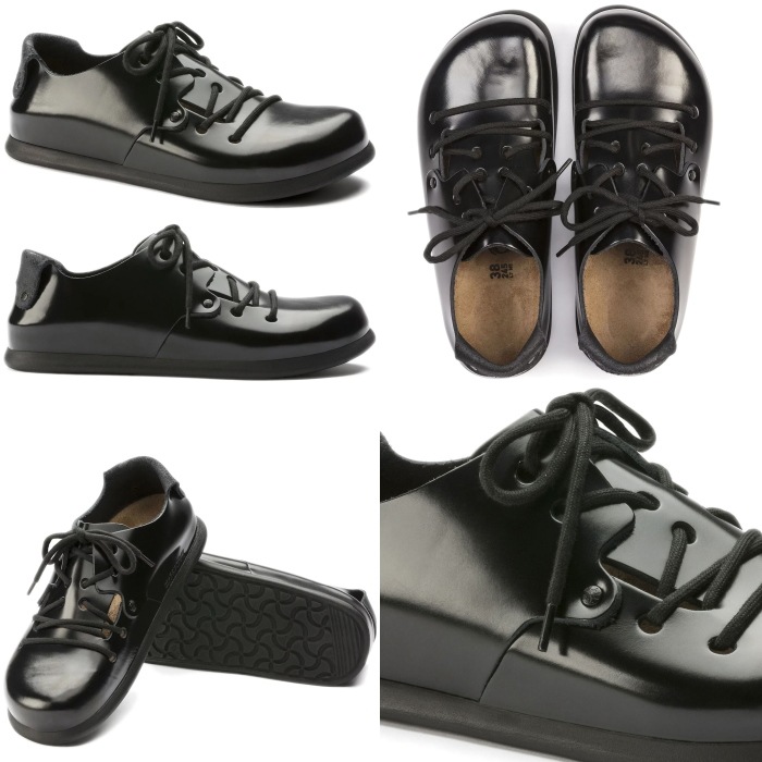 ビルケンシュトック モンタナ Birkenstock Montana シャイニーブラック レザー パテント クロッグ サンダル メンズ レディース