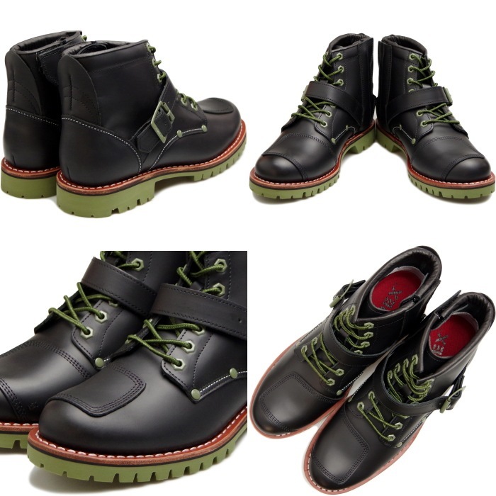 ���ӥ�å��� �֡��� �������� AVIREX TIGER AV2931 BLACK/OLIVE ��� ��ǥ����� ���󥸥˥��֡��� �����ɥ��åѡ� �Х������֡��� �ߥ꥿�꡼�֡��� �׷� �Х�����