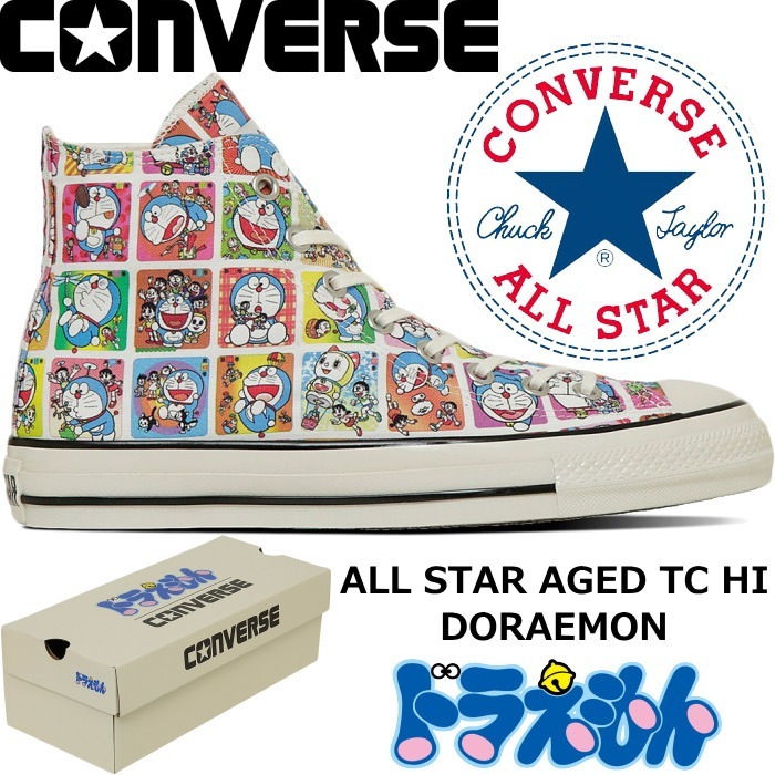 ����С��� �����륹���� �ϥ����å� CONVERSE ALL STAR AGED TC HI / DORAEMON �������� �ɥ館��� ���ꥳ��ܥ��ˡ����� ��� ��ǥ����� ���ˡ����� �����奢�� ����� ���� ������� ������桼�� �ץ쥼��� ������