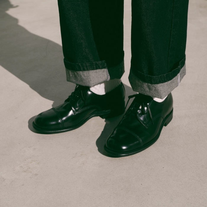 ��������� �ߥ꥿�꡼�����ӡ� SANDERS 1128 �֥�å� MILITARY DERBY SHOE ���ȥ졼�ȥ��åץ��塼�� ����åץȥ� �ӥ��ͥ����塼�� ��� �ܳ� �������å� ���å����ե����� �쥶�� ���󥰥�����