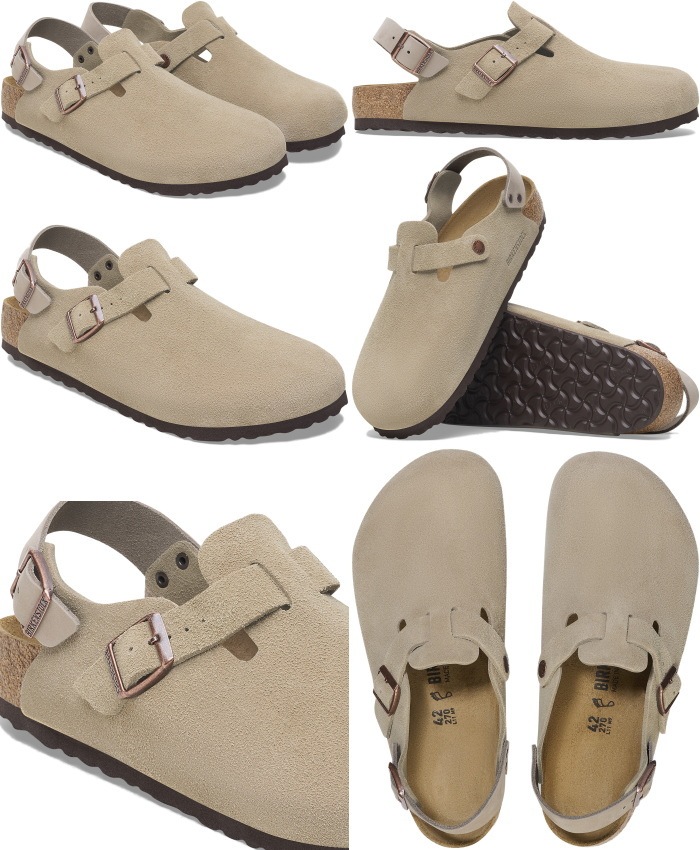 �ӥ륱�󥷥�ȥå� �ȥ��� BIRKENSTOCK TOKIO 1028287 �ȡ��� �������� �쥮��顼 �����å�������� ��� ������� �����å� ��ǥ����� ����åݥ� �����ȥɥ� �롼�ॷ�塼�� �ɥ����� ������