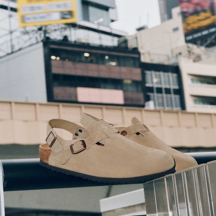 �ӥ륱�󥷥�ȥå� �ȥ��� BIRKENSTOCK TOKIO 1028287 �ȡ��� �������� �쥮��顼 �����å�������� ��� ������� �����å� ��ǥ����� ����åݥ� �����ȥɥ� �롼�ॷ�塼�� �ɥ����� ������