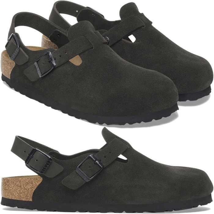 �ӥ륱�󥷥�ȥå� �ȥ��� BIRKENSTOCK TOKIO 1028337 �֥�å� �������� �쥮��顼 �����å�������� ��� ������� �����å� ��ǥ����� ����åݥ� �����ȥɥ� �롼�ॷ�塼�� �ɥ����� ������