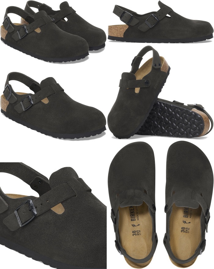 �ӥ륱�󥷥�ȥå� �ȥ��� BIRKENSTOCK TOKIO 1028337 �֥�å� �������� �쥮��顼 �����å�������� ��� ������� �����å� ��ǥ����� ����åݥ� �����ȥɥ� �롼�ॷ�塼�� �ɥ����� ������