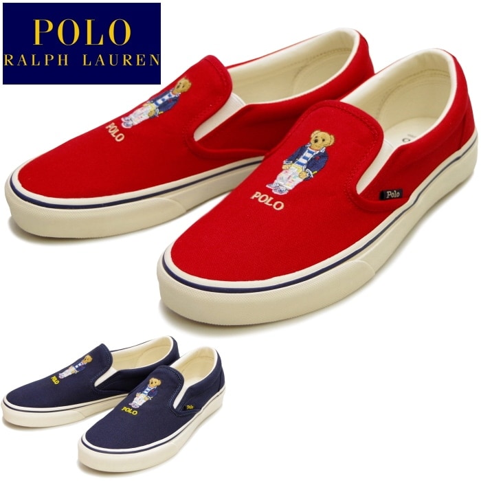 ポロ ラルフローレン スニーカー メンズ スリッポン Polo Ralph Lauren Rb85 Keaton Slip キートンスリップ ポロベア ローカット