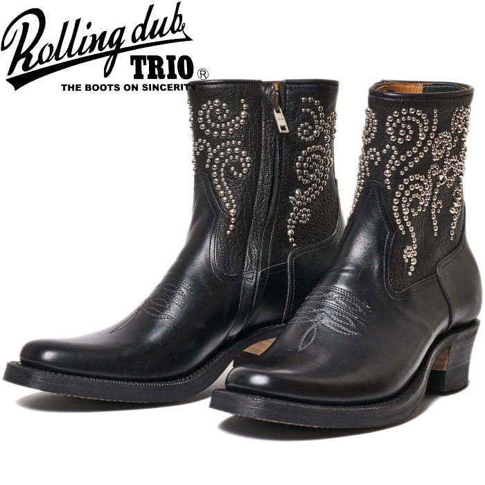 �����ͽ��� ROLLING DUB TRIO LORO ZIP BLACK STUDS BY METAL JACKET ������󥰥��֥ȥꥪ ���� ����������֡��� ����֡��� ��� �֡��� �쥶�� �ܳ� �����ɥ��åץ֡��� ����������֡��� ��󥺥֡��� �쥶���֡��� �ܥå��������� �����ȥ쥶�� �׷� �����ȥɥ� ������