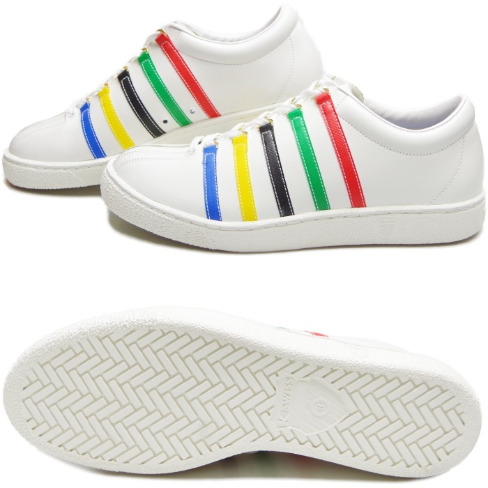 ��SALE��50��OFF�� ���������� ���饷�å�66 K-SWISS CLASSIC 66 JPN TYO WHITE/MULTI 36100310 ���饷�å� ���ˡ����� ��� �������å� �쥶�� ������ ���� ������ �ܳ� �� ���塼�� �����奢�� ���ȥ饤�� �����ȥ�������