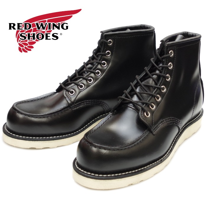 ��åɥ����� ���饷�å� ��� RED WING 8848 ��Black "Chaparral"�� Classic Work 6" CLASSIC MOC �֥�å� ����ѥ�� ��å��ȥ� ����֡��� ���