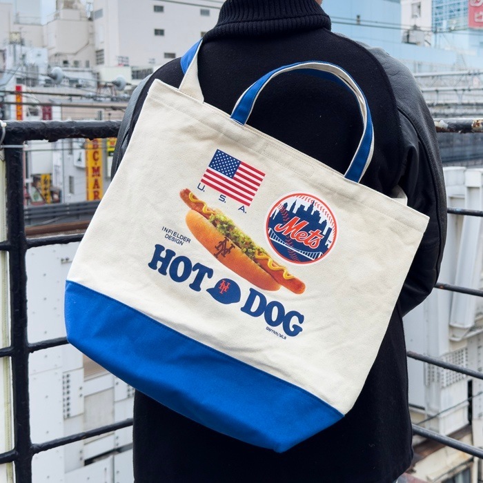 ����ե���������ǥ����� �᥸�㡼�꡼���١����ܡ��� INFIELDER DESIGN��MLB HOTDOG TOTE 2WAY BAG MLB-258 �ۥåȥɥå� �ȡ��ȥХå� �����Х� �����ɥХå� ���������Хå� ��� ��ǥ����� �̳� ���