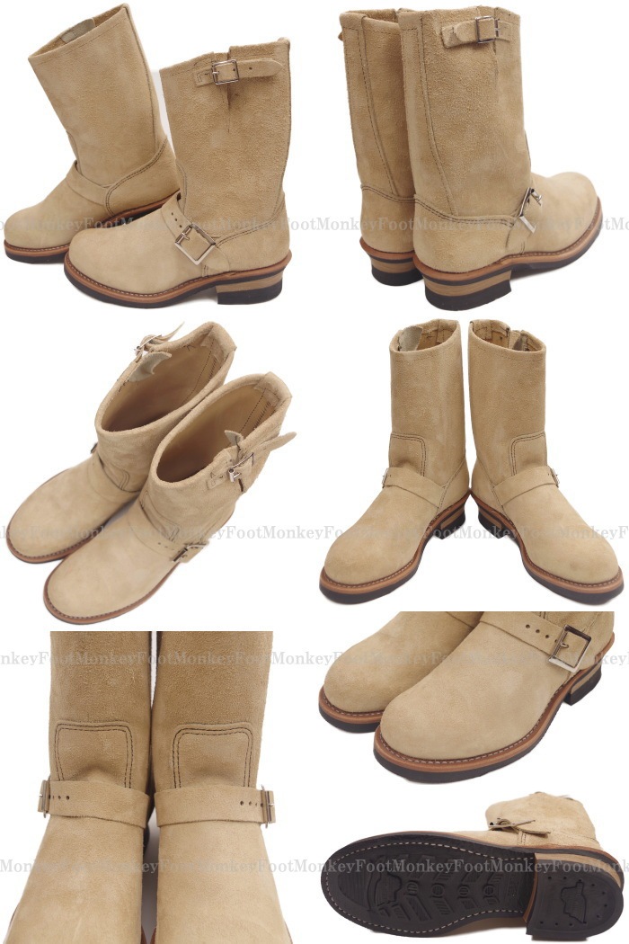 レッドウィング エンジニアブーツ Red Wing 9269 Tan Bullhide Roughout 11 Engineer Boot レッドウィング エンジニアブーツ Red Wing 9269 Tan Bullhide Roughout 11 Engineer Boot