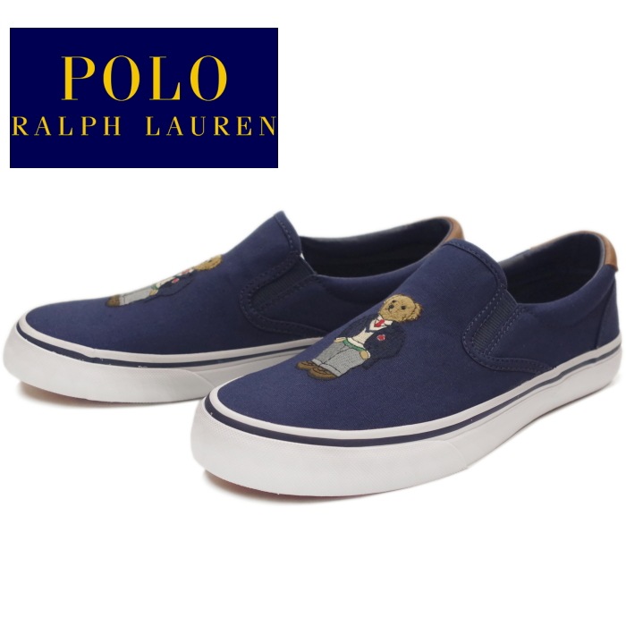 ポロ ラルフローレン スニーカー スリッポン Polo Ralph Lauren Thompson Iii Rc24 ローカット メンズ 正規品 キャンバス