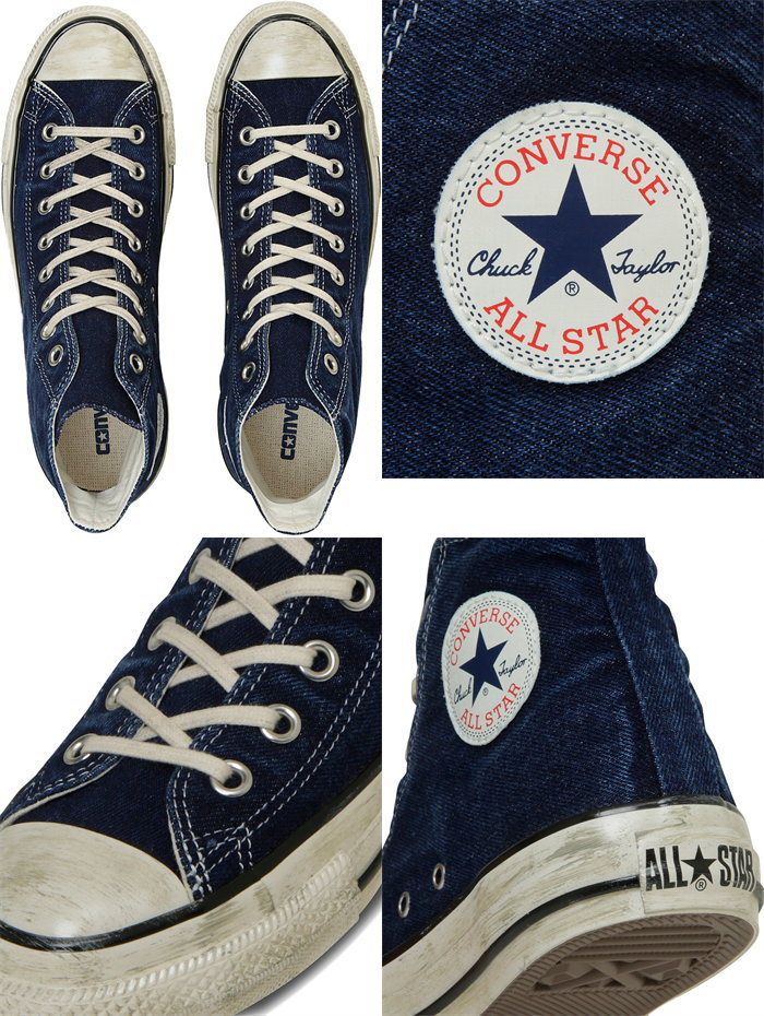 ����С��� �����륹���� �ϥ����å� CONVERSE ALL STAR AGED FADEDDENIM AG HI �������� �ե����ǥåɥǥ˥� ��� ���ˡ����� �ǥ˥� �����奢�� ������ơ��� �� ���塼�� ������� ������桼�� ������� ���� ������