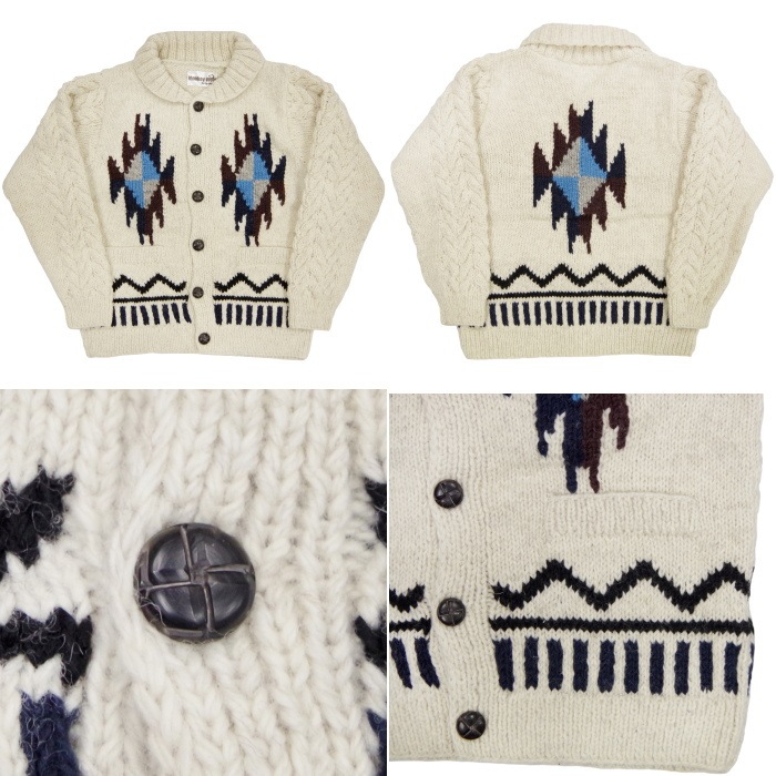 MONKEY WEAR COWICHAN KNIT CARDIGAN FT002 ��󥭡������� �������� �˥å� �����ǥ����� ��� �������󥻡����� �������󥫡��ǥ����� �������� �ϥ�ɥᥤ�� ���ᥫ�� �ͥ��ƥ����� ������100% �ͥѡ�����