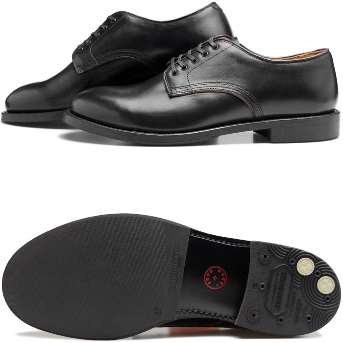 WHEEL ROBE PLAIN TOE DERBY ������������� 15075 �֥�å� �ץ졼��ȥ������ӡ����塼�� �ӥ��ͥ����塼�� ��� �ܳ� �ץ졼��ȥ����塼�� �����२������ �쥶�� �����奢�� �׷� �̶� �� ������