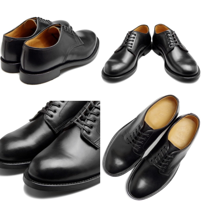 WHEEL ROBE PLAIN TOE DERBY ������������� 15075 �֥�å� �ץ졼��ȥ������ӡ����塼�� �ӥ��ͥ����塼�� ��� �ܳ� �ץ졼��ȥ����塼�� �����२������ �쥶�� �����奢�� �׷� �̶� �� ������