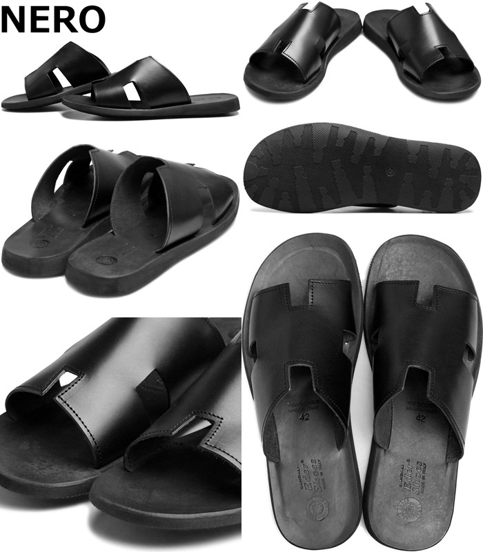 EDER SHOES ��� ������ ������� �쥶�� 4158 ���饤�ɥ������ �쥶��������� ����������� ��󥺥������ ������� �� �����奢�� �����ȥɥ� ������ �� �� LEATHER SANDAL �����ꥢ��